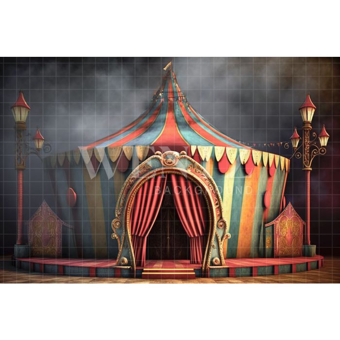 Photography Background in Fabric Circus Tent / Backdrop 3051