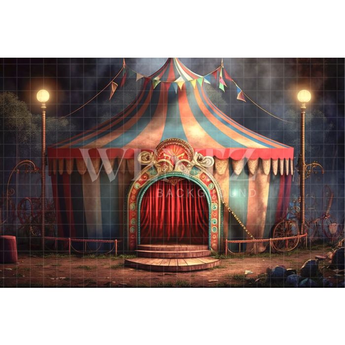 Photography Background in Fabric Circus Tent / Backdrop 3054