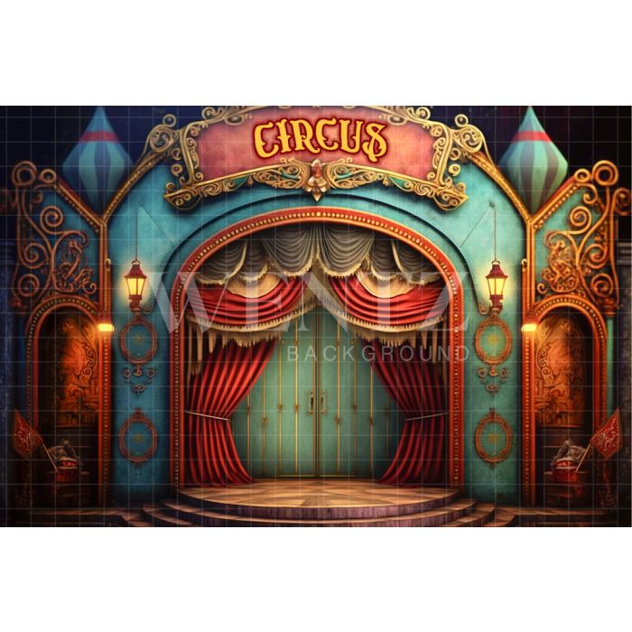 Photography Background in Fabric Circus Tent / Backdrop 3057