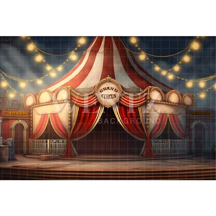 Photography Background in Fabric Circus Tent / Backdrop 3058