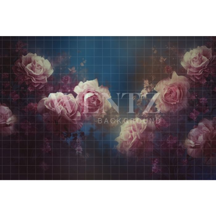 Photography Background in Fabric Floral Fine Art / Backdrop 3128