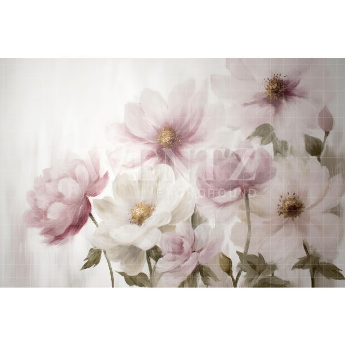 Photography Background in Fabric Floral Fine Art / Backdrop 3138