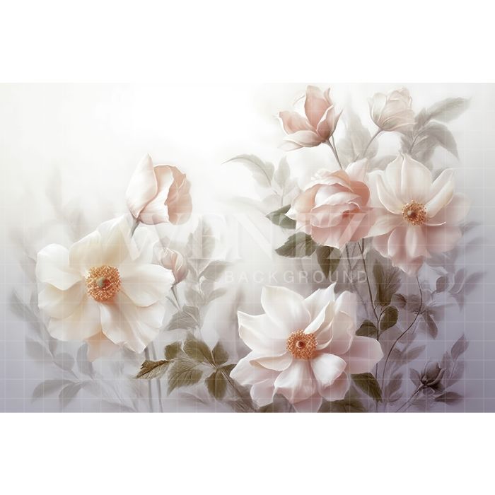 Photography Background in Fabric Floral Fine Art / Backdrop 3139