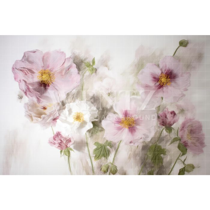 Photography Background in Fabric Floral Fine Art / Backdrop 3140