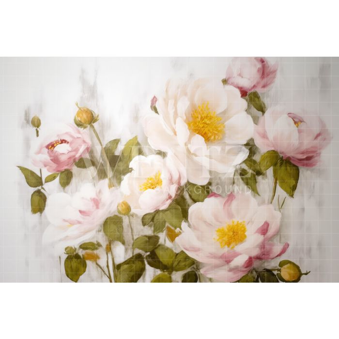 Photography Background in Fabric Floral Fine Art / Backdrop 3141