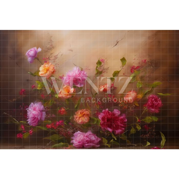 Photography Background in Fabric Floral Fine Art / Backdrop 3144