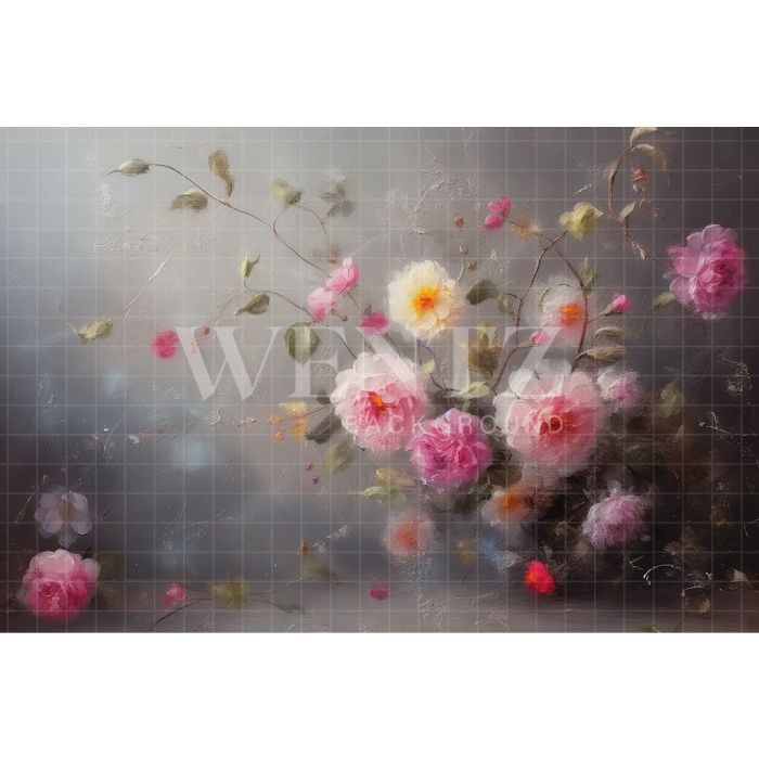 Photography Background in Fabric Floral Fine Art / Backdrop 3150
