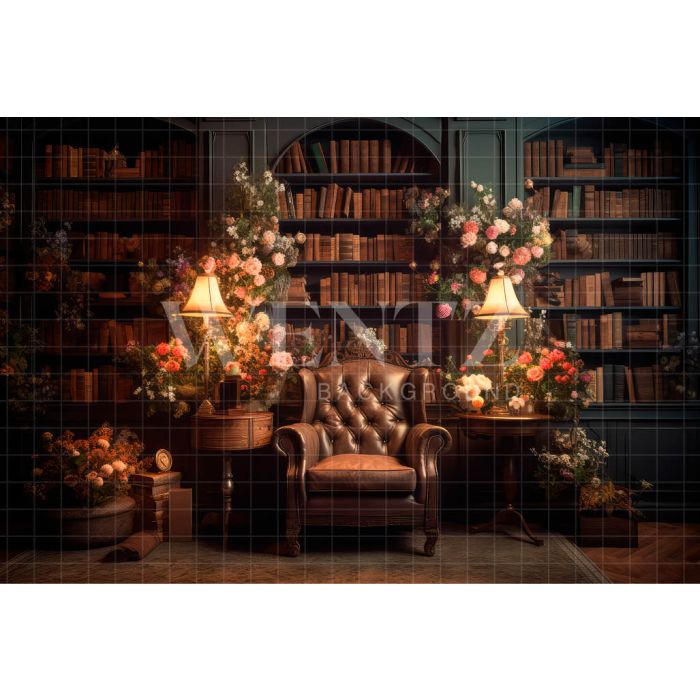 Photography Background in Fabric Floral Library / Backdrop 3219