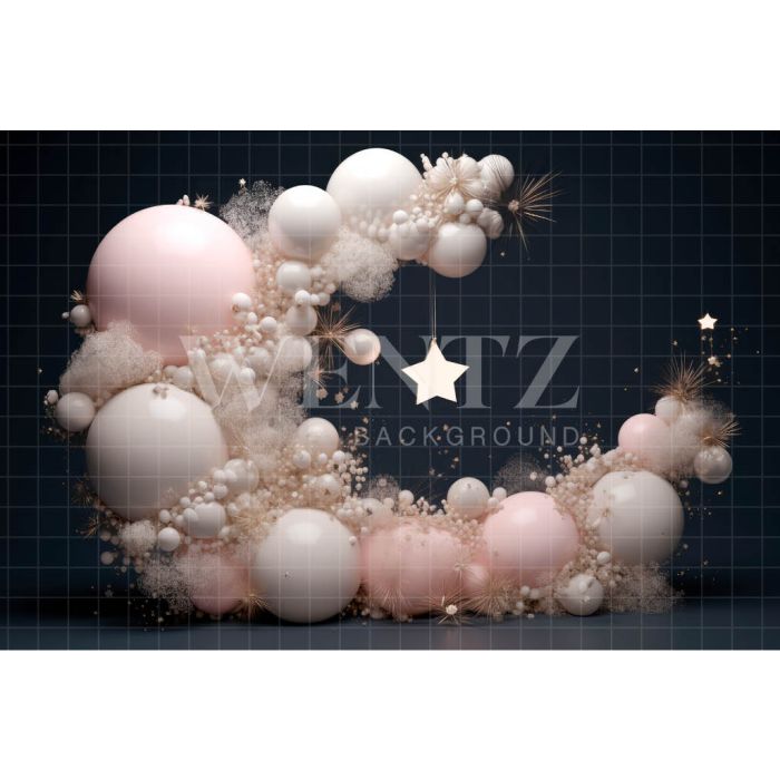 Photography Background in Fabric Cake Smash Moon / Backdrop 3228
