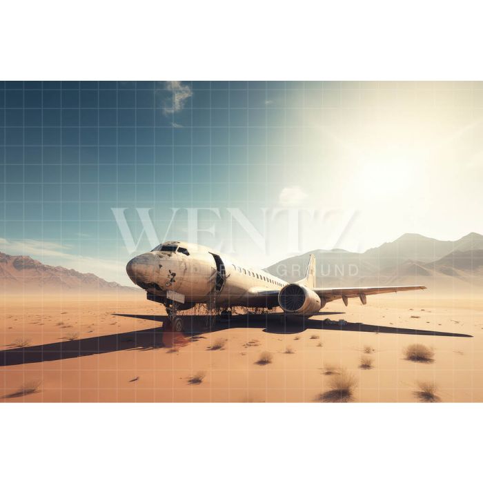 Photography Background in Fabric Plane in the Desert / Backdrop 3268