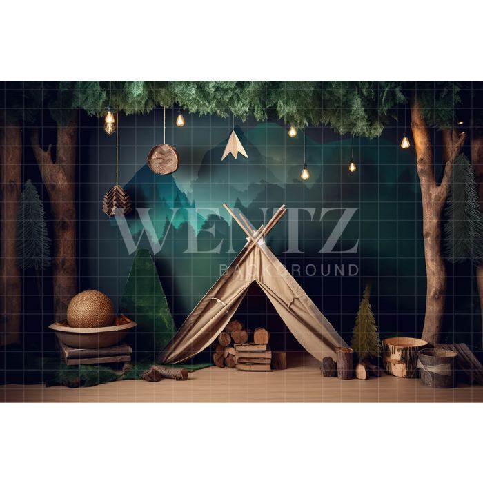 Photography Background in Fabric Camping / Backdrop 3275