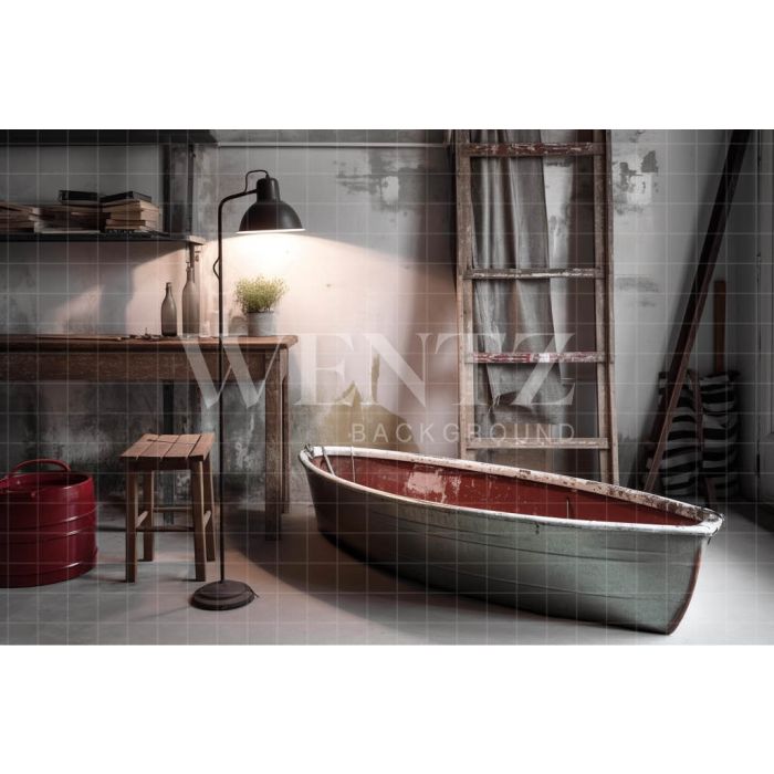Photography Background in Fabric Fisherman's Room / Backdrop 3304