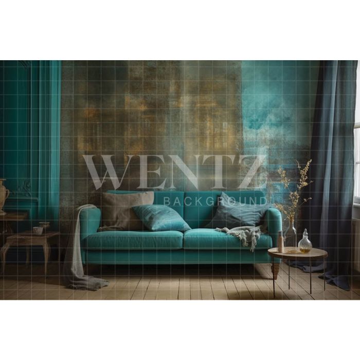 Photography Background in Fabric Room with Couch / Backdrop 3370