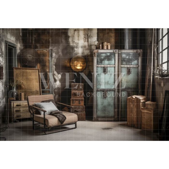 Photography Background in Fabric Rustic Room / Backdrop 3385