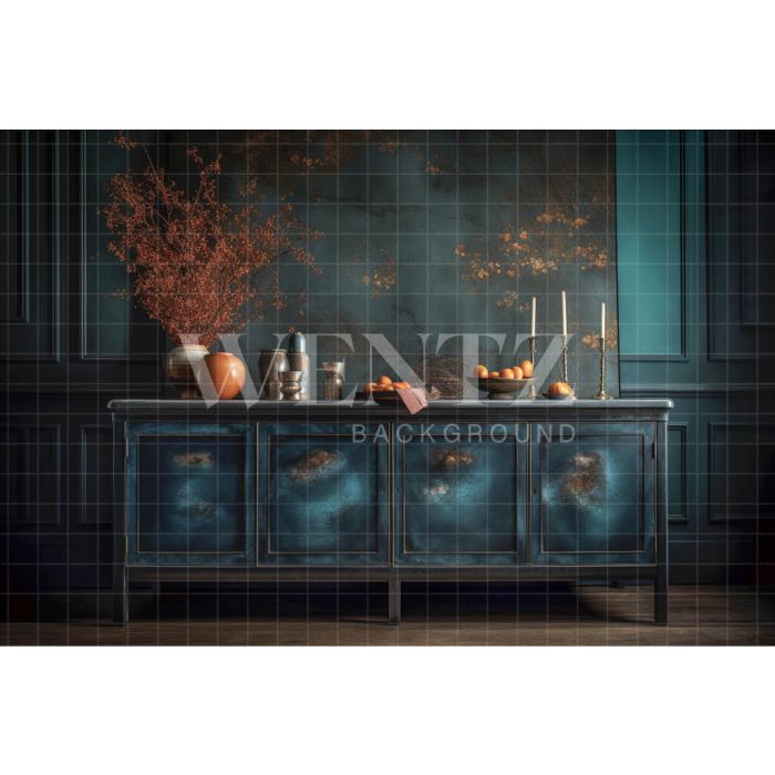 Photography Background in Fabric Cabinet and Vases / Backdrop 3406