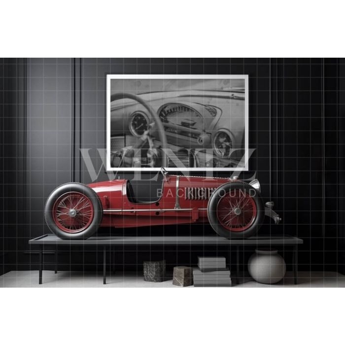 Photography Background in Fabric Classic Car Show / Backdrop 3433