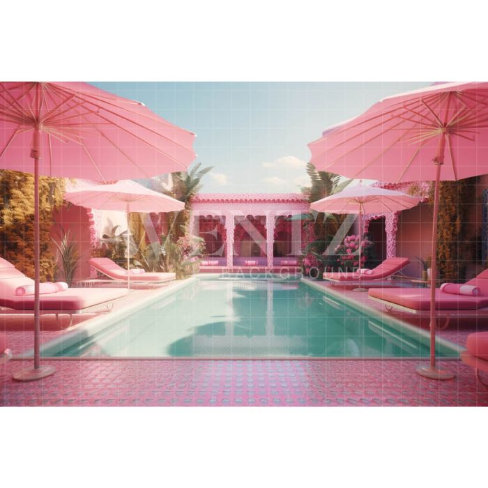 Photography Background in Fabric Pink Pool / Backdrop 3501