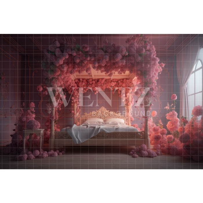 Photography Background in Fabric Floral Room / Backdrop 3513