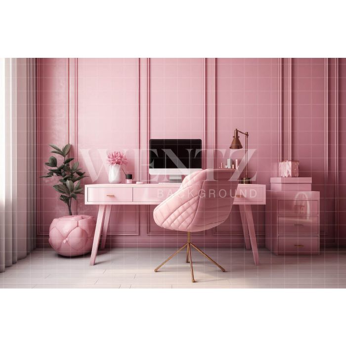 Photography Background in Fabric Pink Office / Backdrop 3517