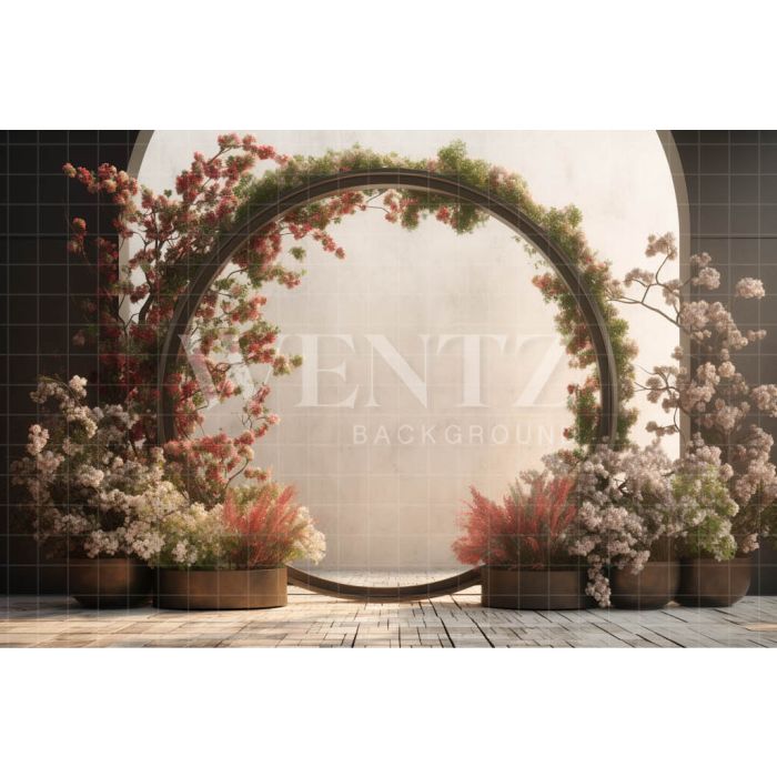 Photography Background in Fabric Spring Arch / Backdrop 3609