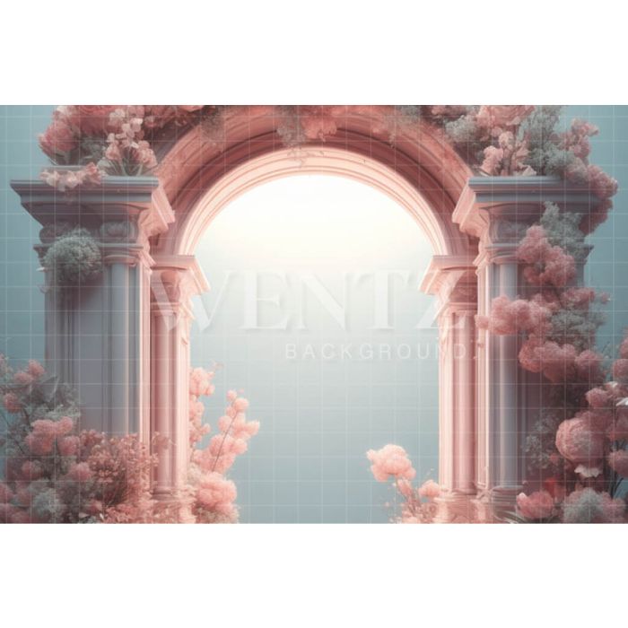 Photography Background in Fabric Vertical Floral Arch / Backdrop 3628