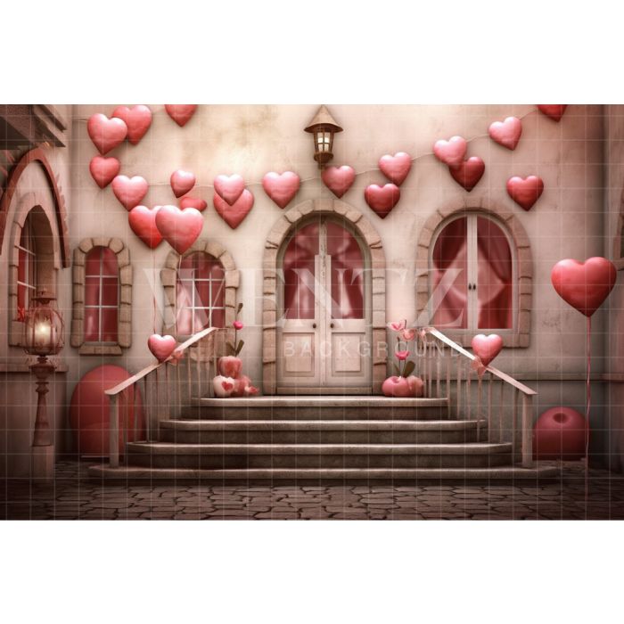 Photography Background in Fabric Romantic Facade / Backdrop 3650