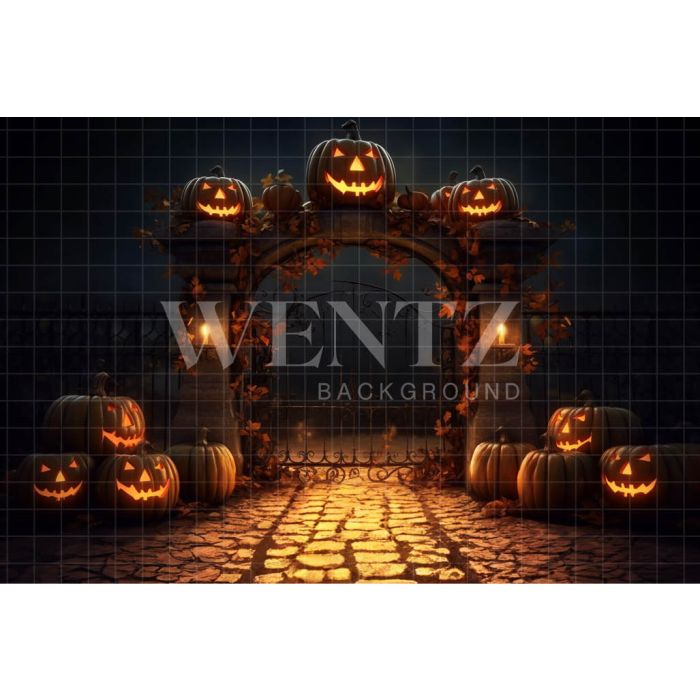 Photography Background in Fabric Cemetery's Gate / Backdrop 3707