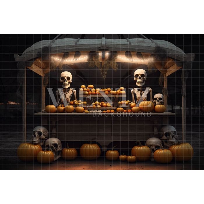 Photography Background in Fabric Halloween Stand / Backdrop 3709