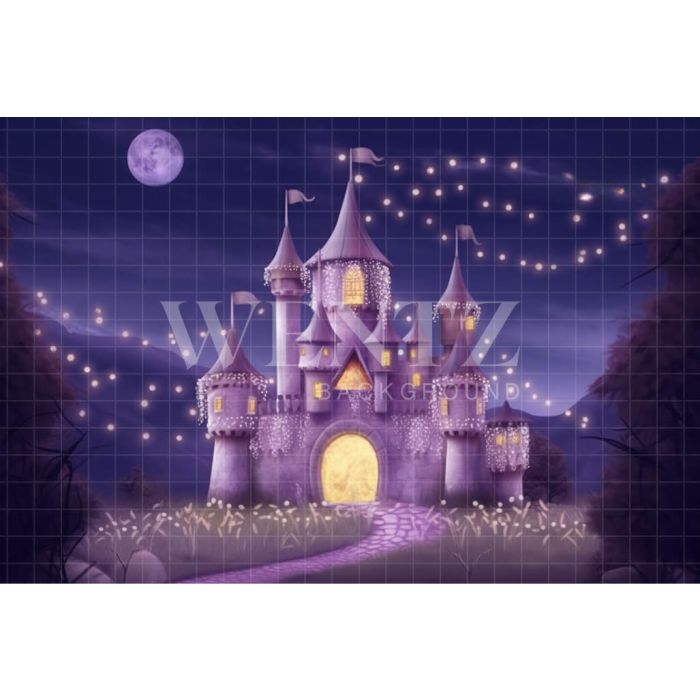 Photography Background in Fabric Witch's Castle / Backdrop 3719