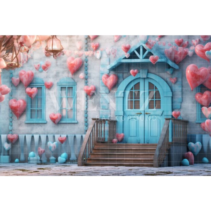 Photography Background in Fabric Valentine's Day / Backdrop 3729