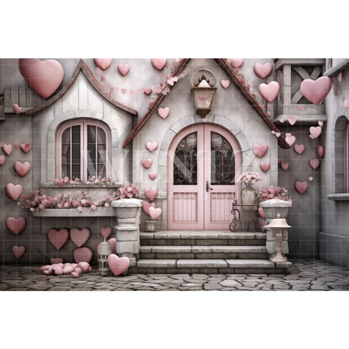 Photography Background in Fabric Love Village / Backdrop 3731
