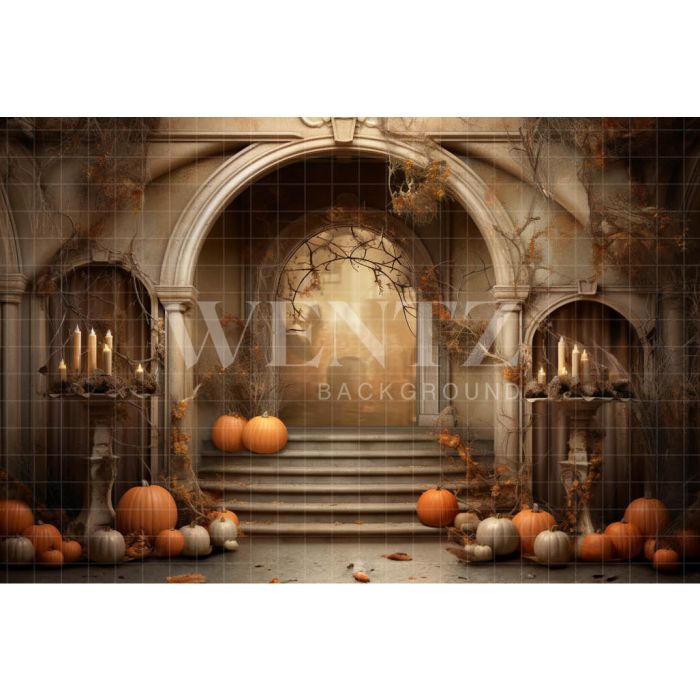 Photography Background in Fabric Halloween Set / Backdrop 3739
