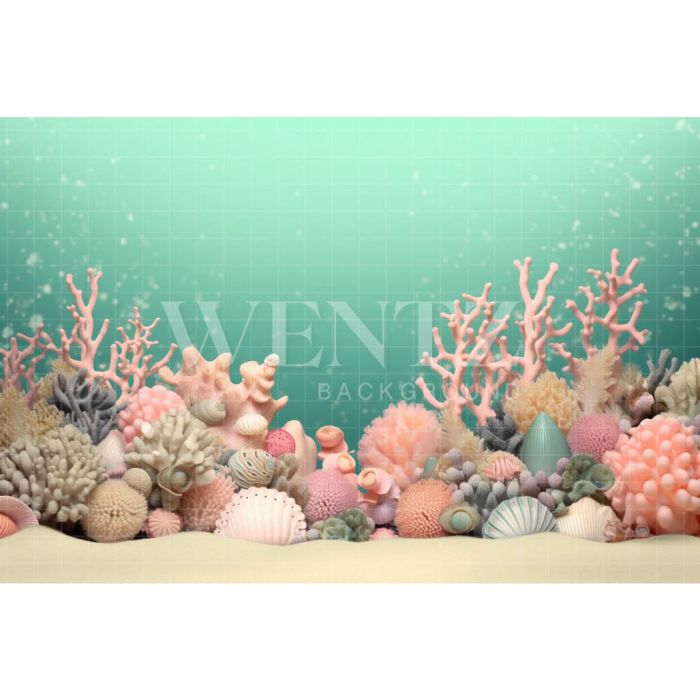 Photography Background in Fabric Ocean / Backdrop 3775