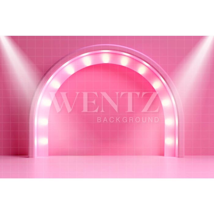 Photography Background in Fabric Pink Stage / Backdrop 3781