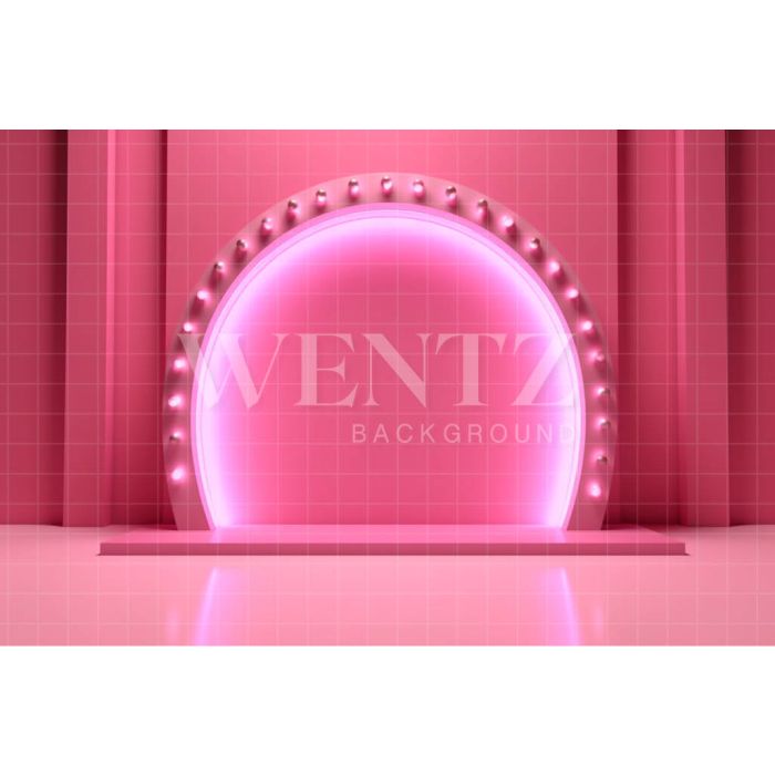 Photography Background in Fabric Pink Stage / Backdrop 3782