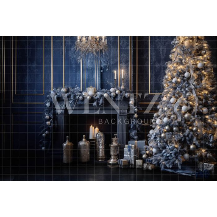 Photography Background in Fabric Christmas Scenario / Backdrop 3876