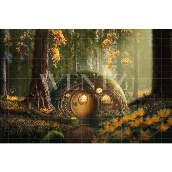 Photography Background in Fabric Hobbit's House / Backdrop 2900