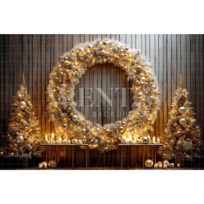Photography Background in Fabric Christmas Decoration / Backdrop 4045