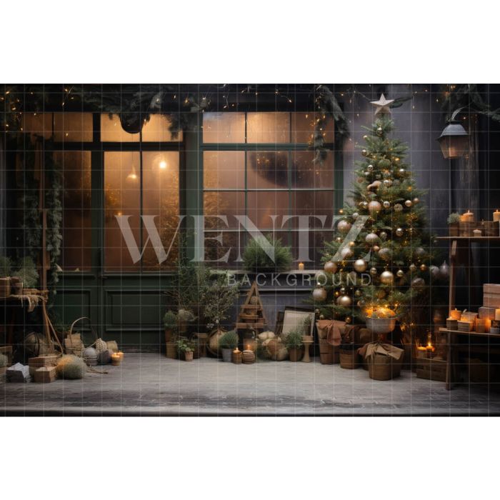 Photography Background in Fabric Christmas Decoration / Backdrop 4116
