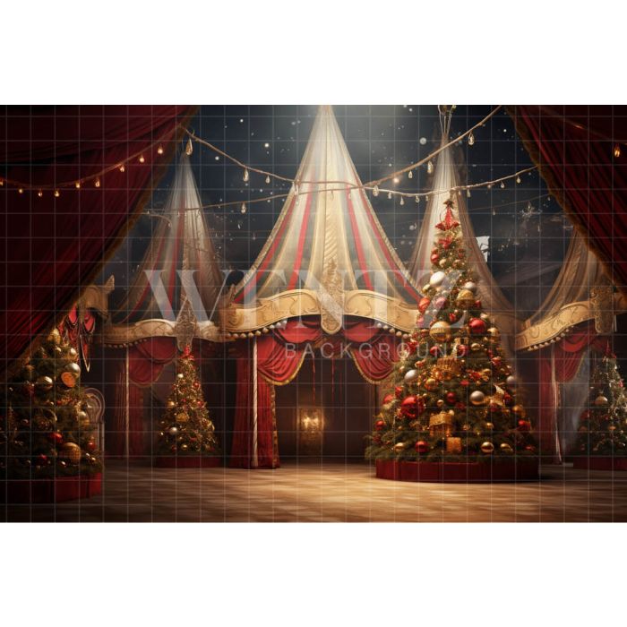 Photography Background in Fabric Circus Tent / Backdrop 4125