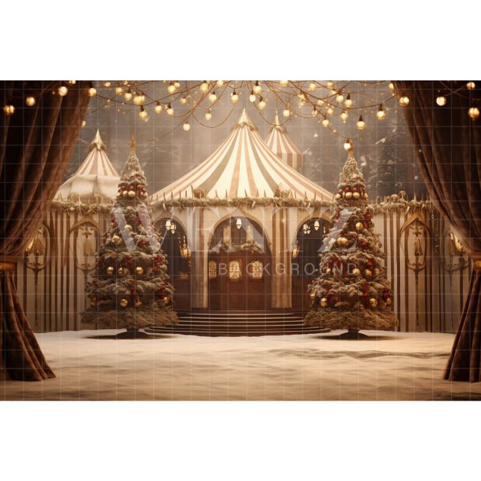 Photography Background in Fabric Circus Tent / Backdrop 4126