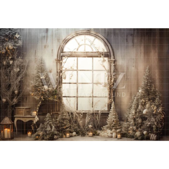Photography Background in Fabric Boho Christmas Set / Backdrop 4180