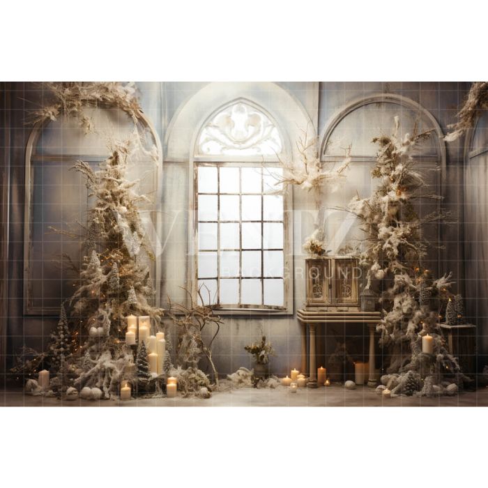 Photography Background in Fabric Boho Christmas Set / Backdrop 4181