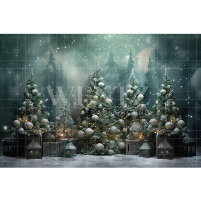 Photography Background in Fabric Christmas Trees / Backdrop 4200