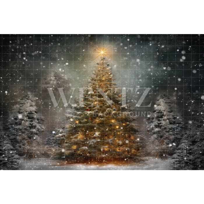 Photography Background in Fabric Christmas Tree / Backdrop 4201