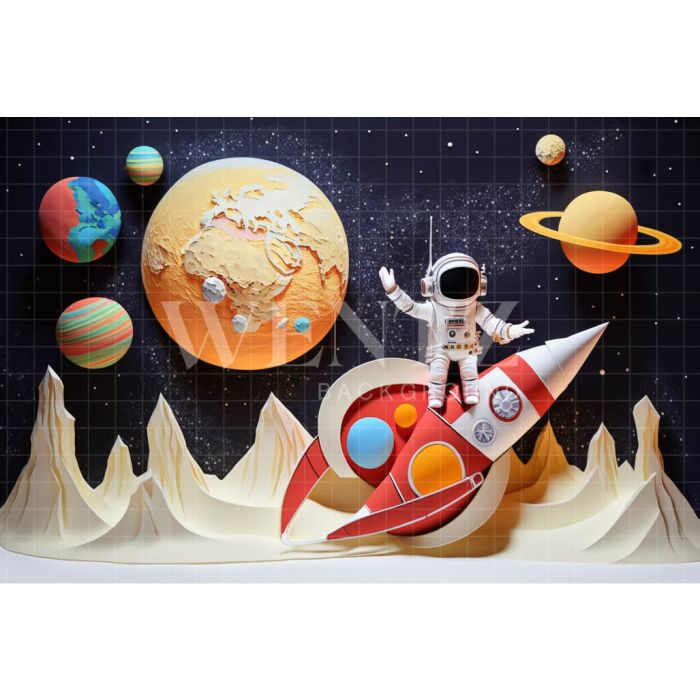 Photography Background in Fabric Astronaut / Backdrop 4253