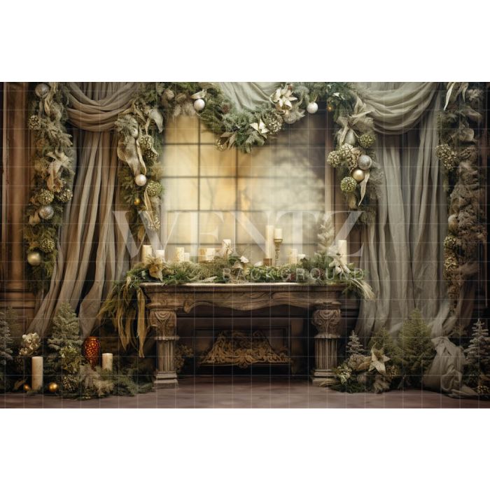 Photography Background in Fabric Christmas Set / Backdrop 4271