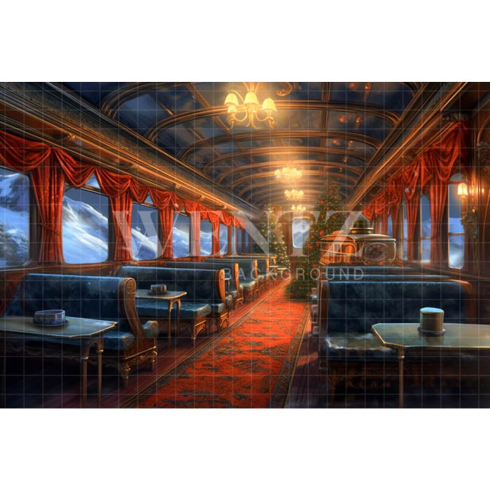 Photography Background in Fabric Train Wagon / Backdrop 4281