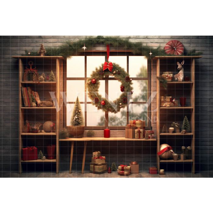 Photography Background in Fabric Christmas Set / Backdrop 4312