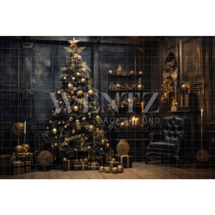 Photography Background in Fabric Christmas Room / Backdrop 4338
